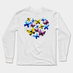 Butterfly heart Long Sleeve T-Shirt